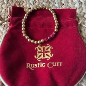 Beautiful Gold Bead Bracelet - Rustic Cuff